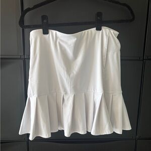 Lady Hagen White Flared Mini Skirt